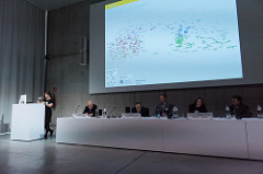 Rachel Herbert speaking at the Gender Summit 9 Europe